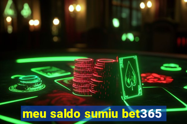 meu saldo sumiu bet365